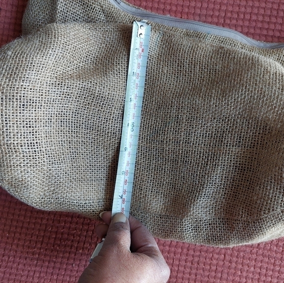 Vintage "Original by Fifie" Burlap Sack Hobo Tote Bag - Picture 11 of 12
